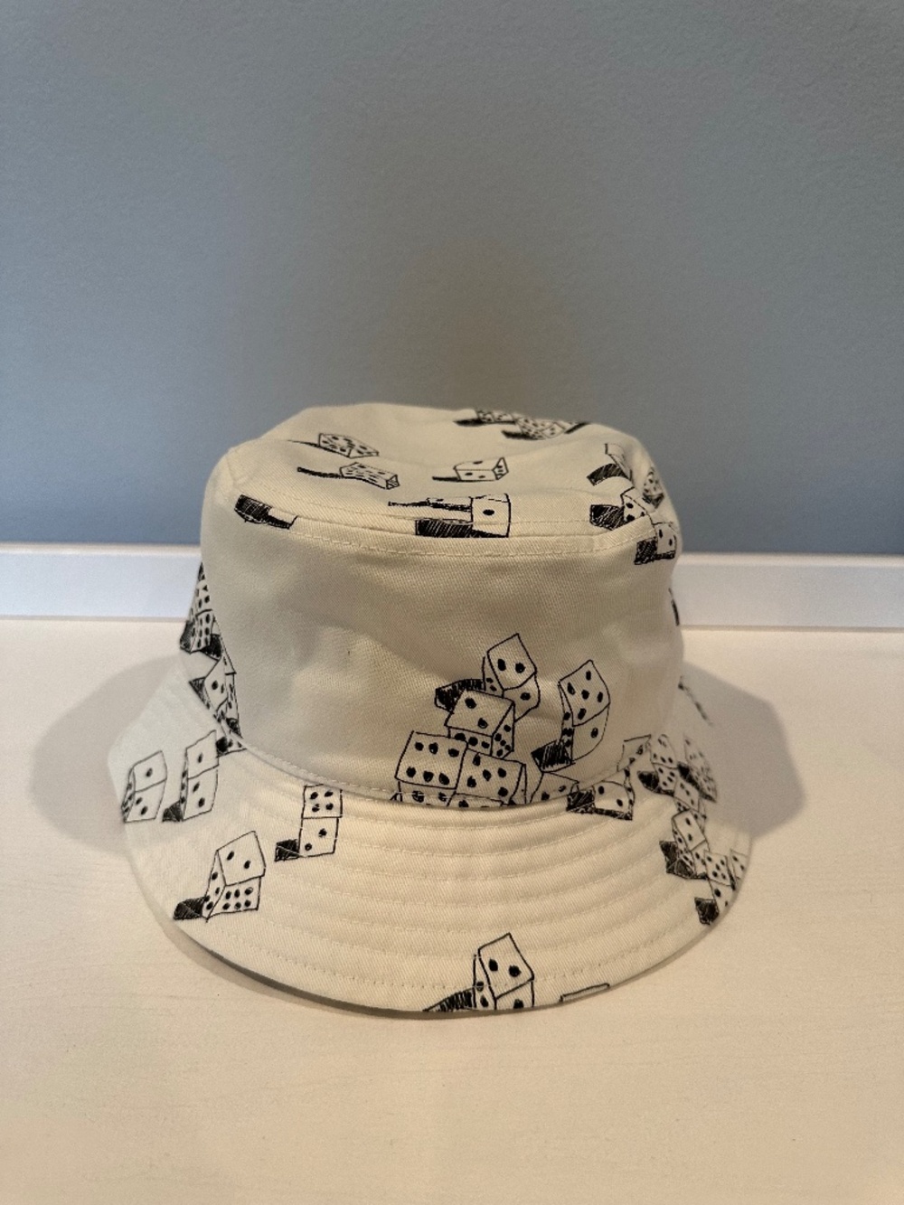 Stüssy x Jonas Wood x Casinola Dice Bucket Hat White Black NWT